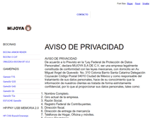 Tablet Screenshot of mijoya.com.mx
